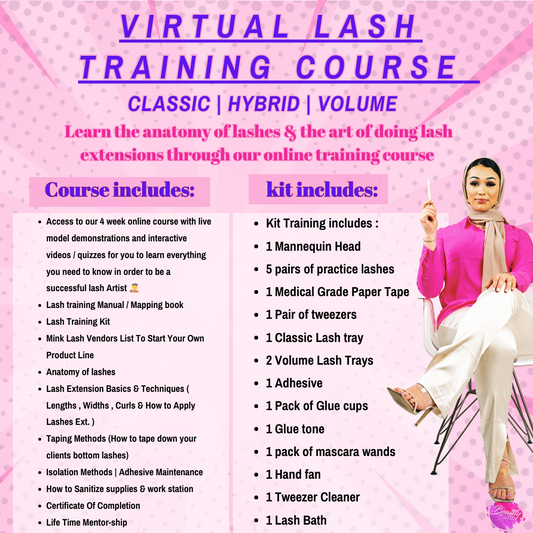Deluxe virtual lash training course | Lash kit included